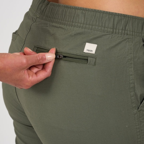 Vuori Rip Stop Pants Army Green Women’s Small - Picture 6 of 13